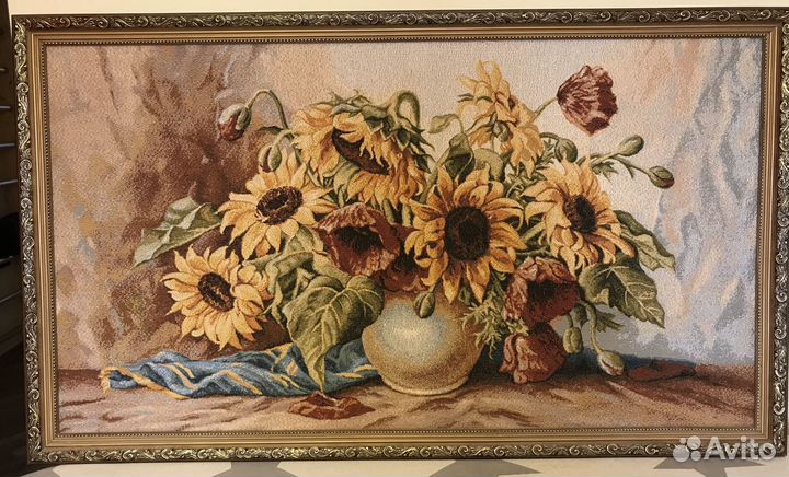 Картина гобелен «Подсолнухи»