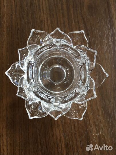 Подсвечник стекло со свечами