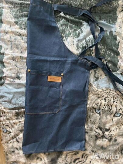 Фартук для парикмахера джинсовый