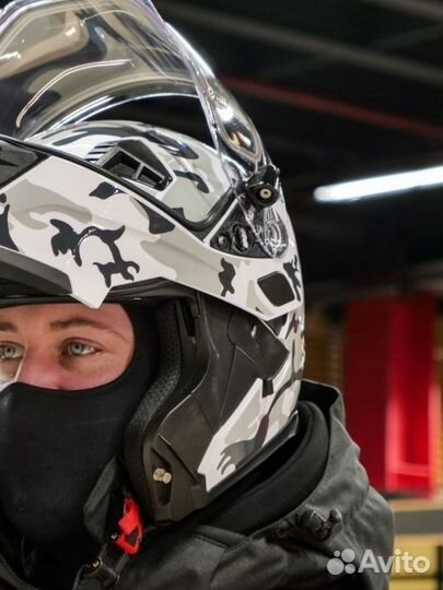 Шлем Снегоходный С обогревом визора модуляр Шлем