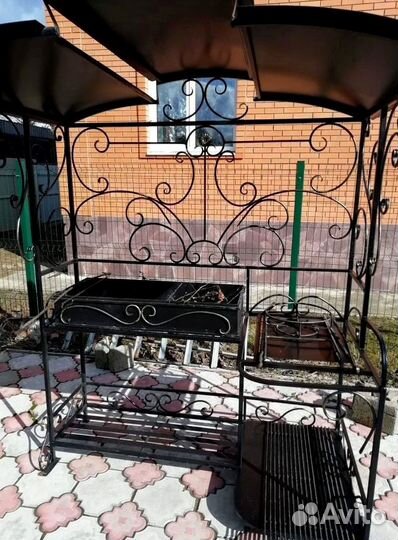 Мангал с печью