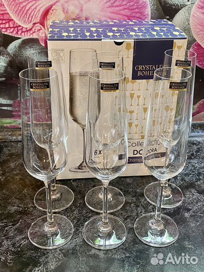 Набор бокалов для шампанского Crystalite Bohemia
