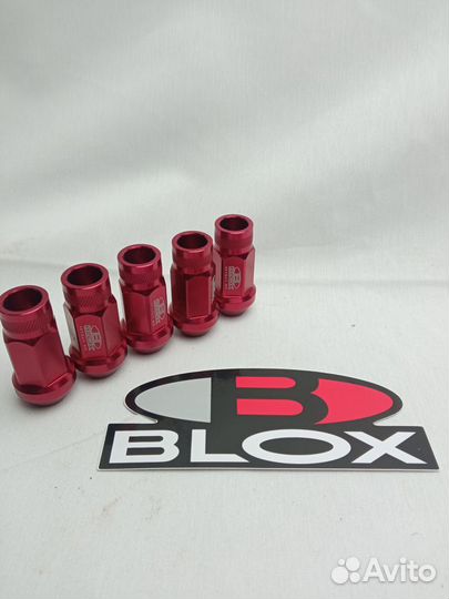 Гайки blox (комплект 20шт.) красные