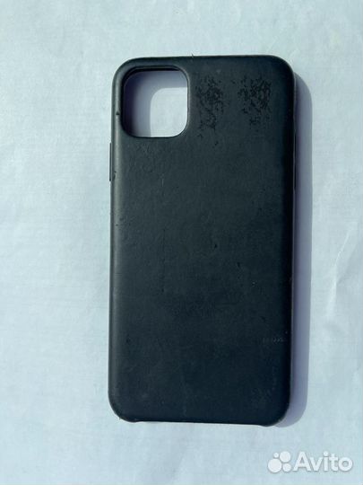 Чехол на iPhone 11 pro max кожаный оригинал