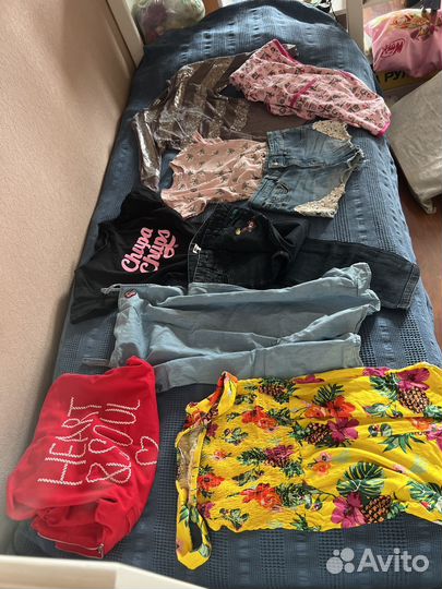 Пакет вещей брендовых для девочки 128 134 146