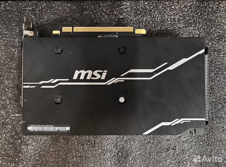 Видеокарта GeForce RTX 2070 8GB MSI ventus