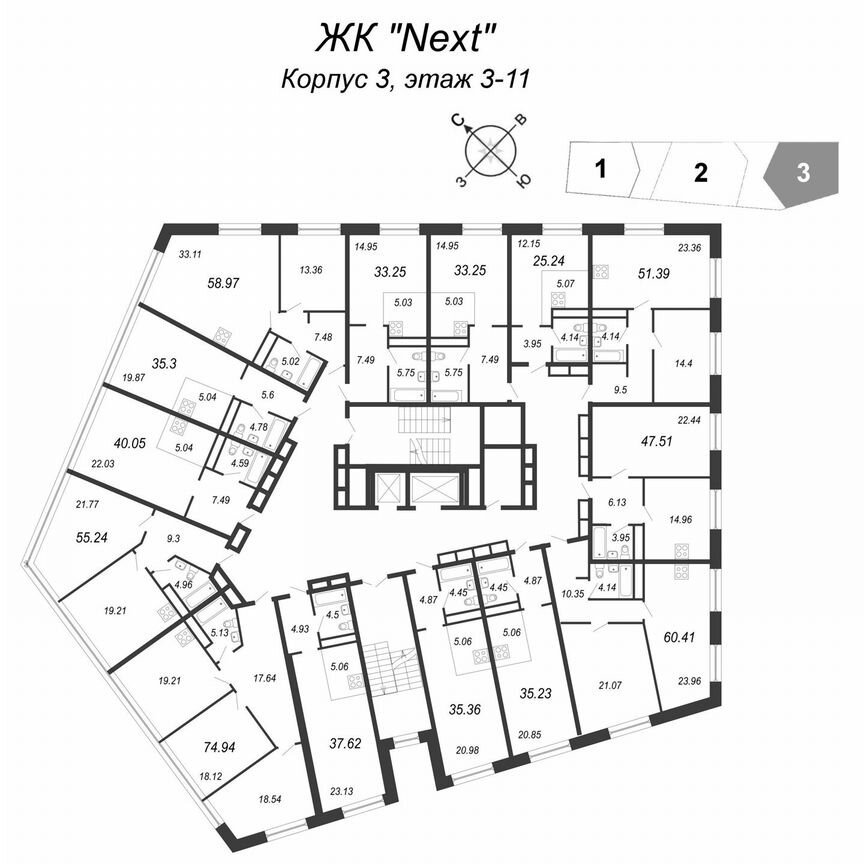 Апартаменты-студия, 37,6 м², 11/11 эт.