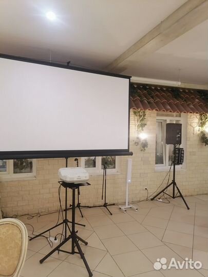 Проекторы с экраном в аренду под ключ в Июле