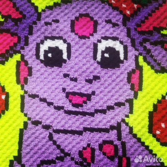 Плед детский вязаный