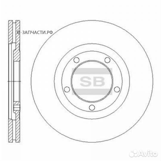 Sangsin brake SD2055 Диск тормозной