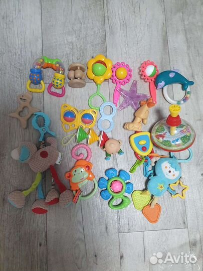 Игрушки погремушки грызунки пакетом