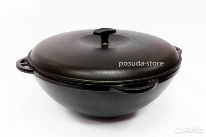 Казан эмалированный чугунный 6 л тм Ситон