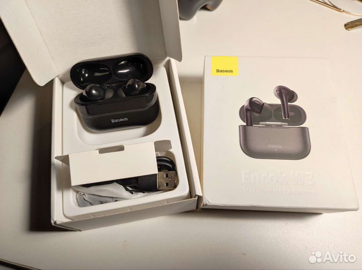 Беспроводные наушники baseus w3