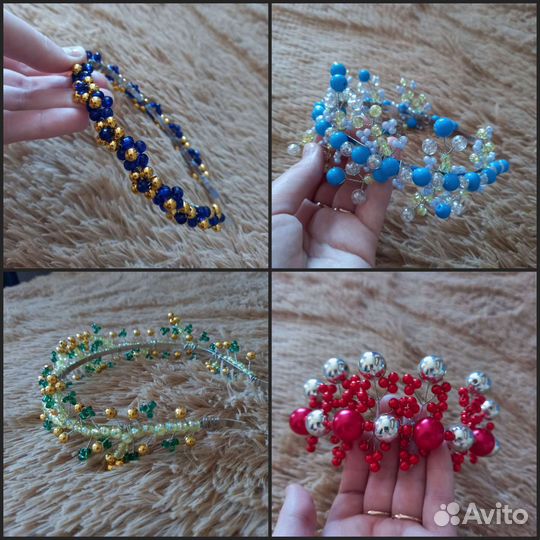 Ободок для волос ручной работы