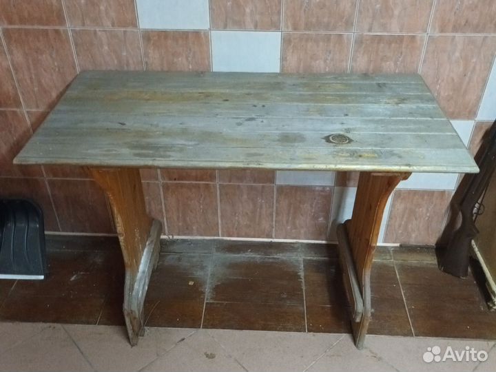 Стол и скамейки 2 шт садовые