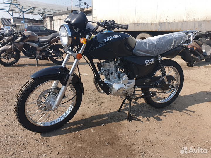 Мотоцикл минск minsk D4 125 Black +шлем