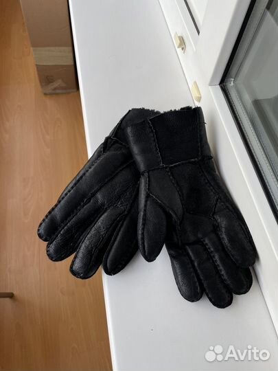 Перчатки кожаные зимние мужские