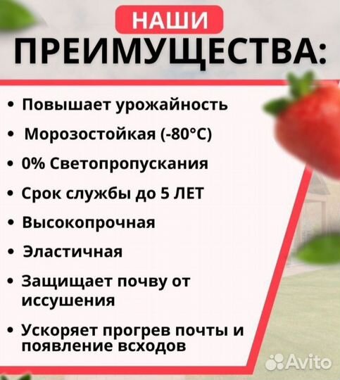 Пленка для клубники с перфорацией