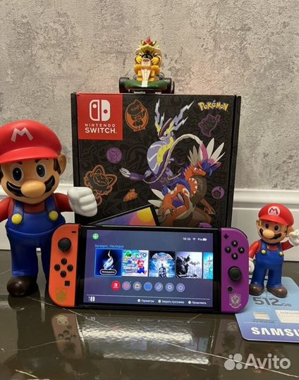 Nintendo Switch Oled чип + 10 000 игр