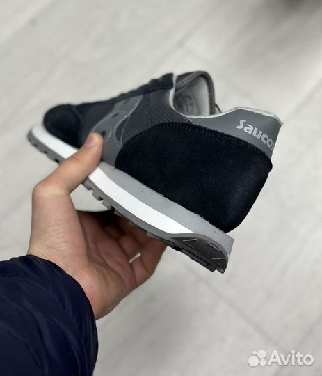 Кроссовки Saucony Jazz серые мужские большие