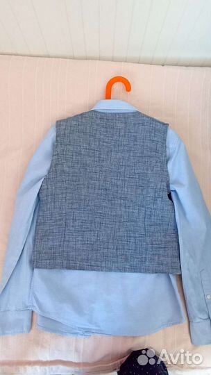 Рубашка Zara + жилет, 140см