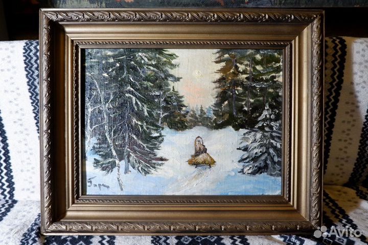 Картина масло Горска 35 x 25 см