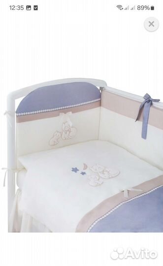 Комплект в детскую кроватку с бортиками
