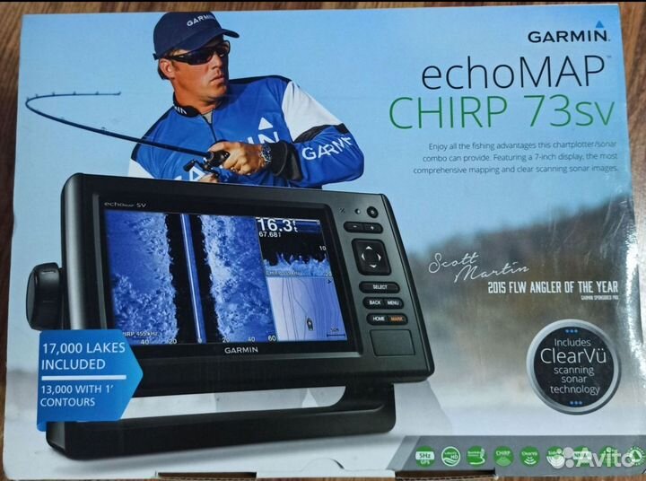 Kаpтплоттер (Эхолот) Garmin echo map Chirp 73 SV