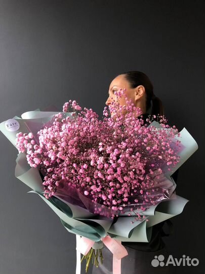 Гипсофилы Букет гипсофил Доставка