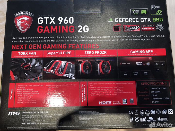 Видеокарта gtx960