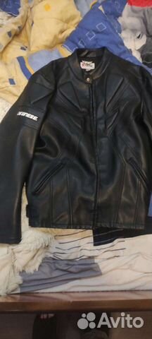 Мотокуртка кожаная мужская