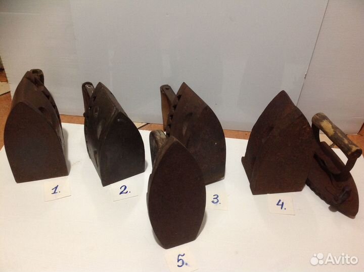 Утюги старинные, Кит, чугунные, угольные