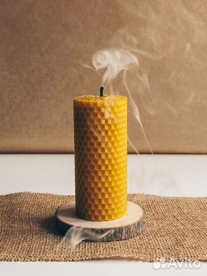 Свеча из вощины «Бочонок»