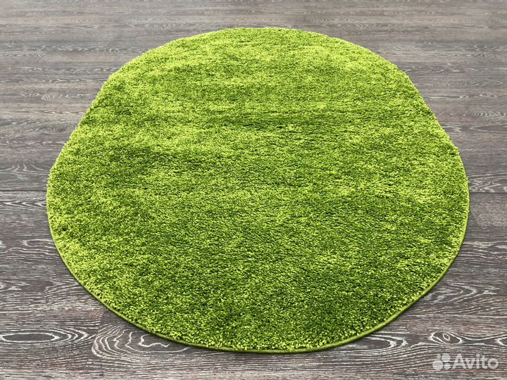 Ковер с высоким ворсом 1.2х2, зеленый