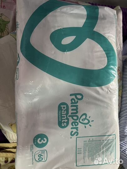 Памперс трусики3 новые 60 шт