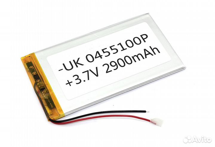 Li-Pol (батарея) 4*55*100мм 2pin 3.7V/2900mAh