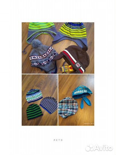 Нов. шапки Play-today HM б/у Outventure 52-56