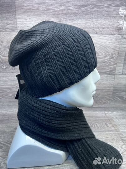 Шапка мужская вязаная из хлопка, Zetta