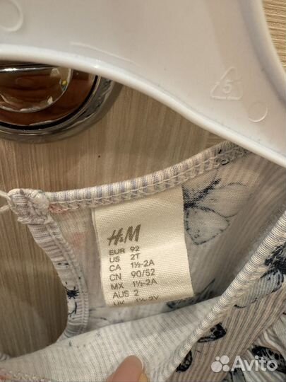 Платье летнее h&m для девочки 86-92