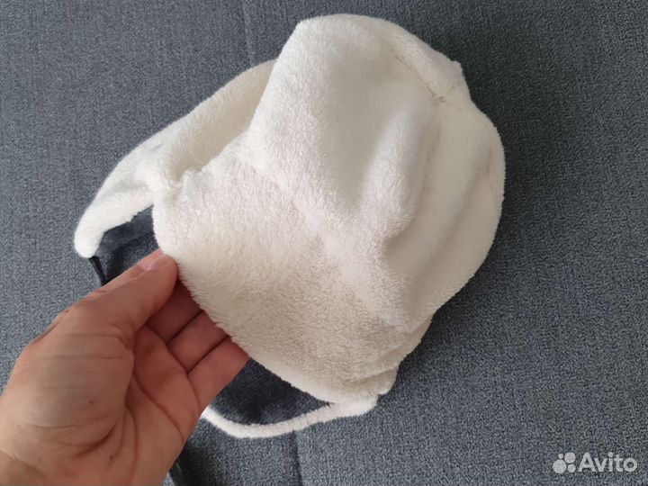 Шапка ушанка детская демисезонная на флисе 48-50