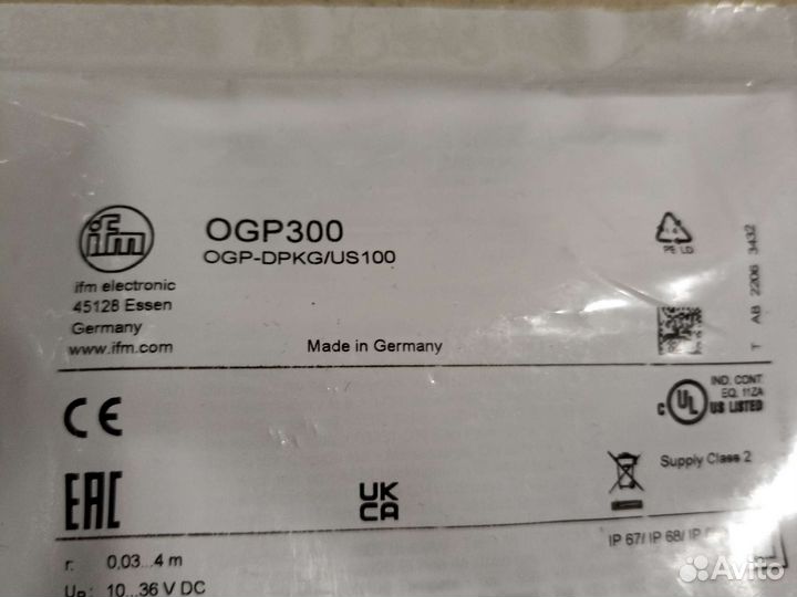 Датчик OGP300 IFM electronic