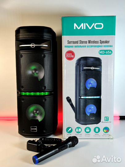 Караоке колонка с микрофоном миво 654