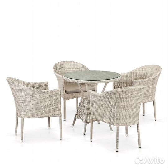 Комплект плетеной мебели T705ANT-Y350-W85 4Pcs Lat