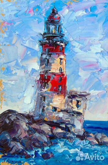 Картина маслом холст интерьерная импасто на заказ