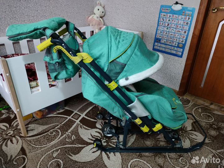 Детские санки коляска ника 7-7