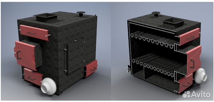 Котел с увеличенной топкой 100 кВт