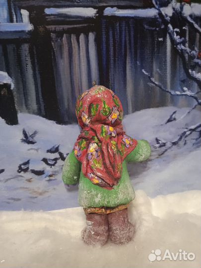 Ёлочная ватная игрушка 