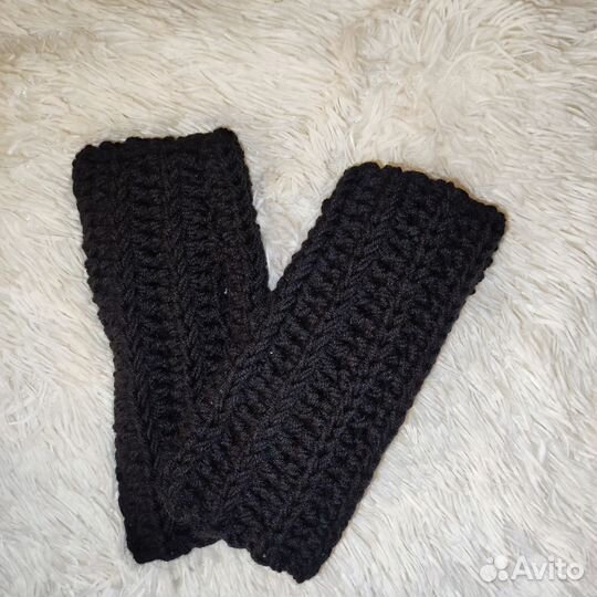 Перчатки митенки ручной работы