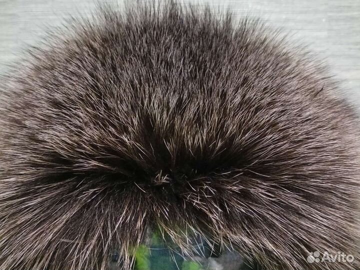 Шапка ушанка чернобурка зимняя