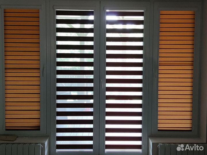 Рулонные шторы зебра